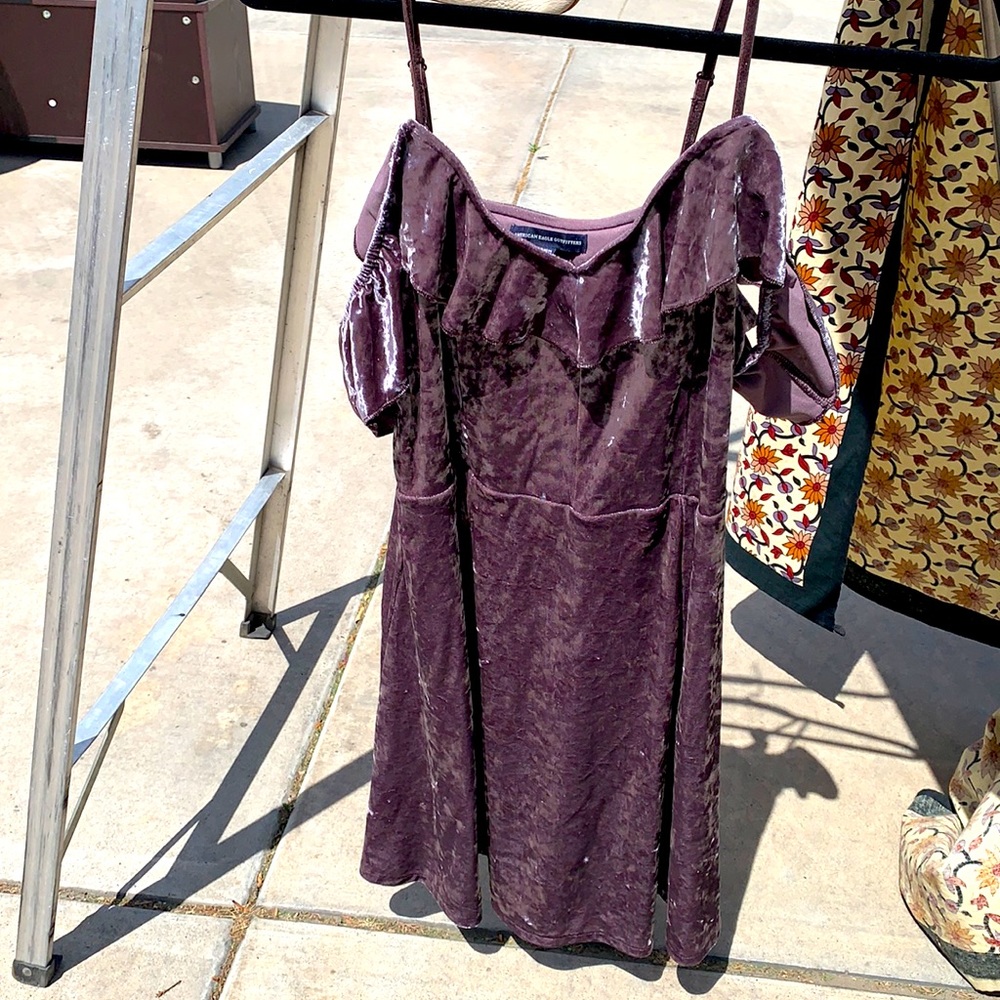 American Eagle velvet mini dress
